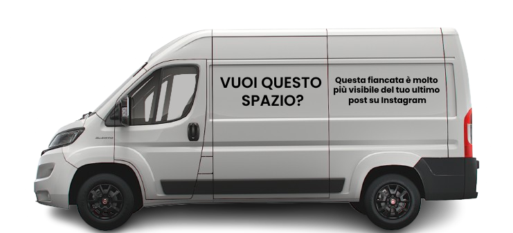 Furgone con pubblicità